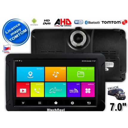 TIR, BUS a karavan - GPS navigace XtechNavi G7065ANTT 7,0″ tablet, 16GB, FHD kamera TOMTOM