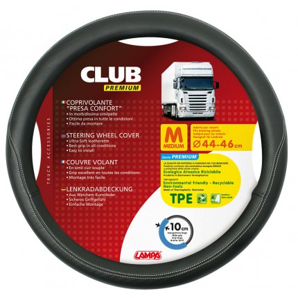 TIR, BUS a karavan - Potah na volant 44-46cm černý CLUB Premium