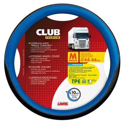 TIR, BUS a karavan - Potah na volant 44-46cm modrý CLUB Premium