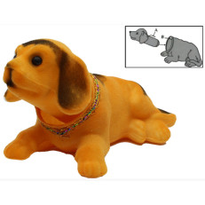 Pes s kývací hlavou – oranžový