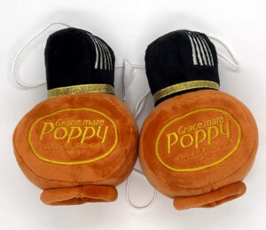 Plyšové POPPY lahvičky - hnědé