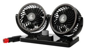 Dvojitý ventilátor Twin-Air, 2 rychlosti, 24V, Ø 10cm