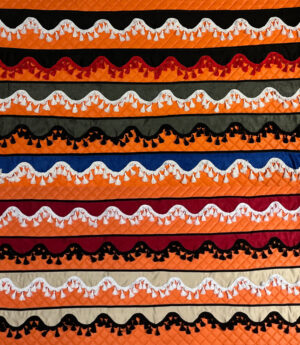 Bordura nad přední okno – třásně II.