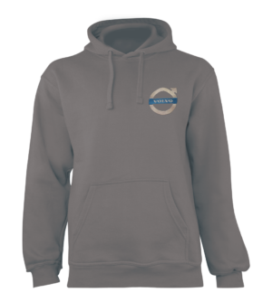 Mikina s výšivkou šedá - klokanka