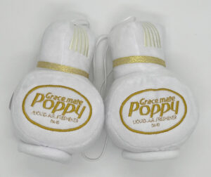 Plyšové POPPY lahvičky – bílé