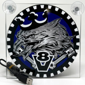 Světelný LED box - Eagle king of the road blue USB