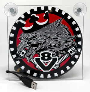 Světelný LED box - Eagle king of the road red USB