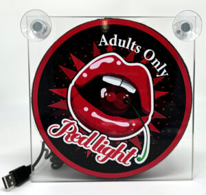 Světelný LED box - Red Lips USB