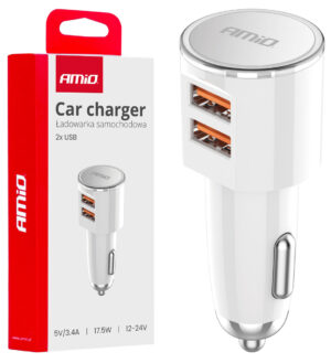 Nabíječka 2x USB-A 3.4A 12/24V